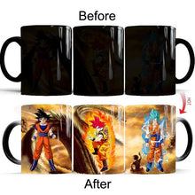 Load image into Gallery viewer, Dragon Ball Z Super Saiyan Black Red Blue Hair Goku Vegata Mug
