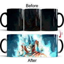 Load image into Gallery viewer, Dragon Ball Z Super Saiyan Black Red Blue Hair Goku Vegata Mug