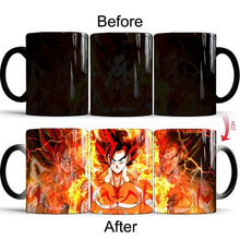 Load image into Gallery viewer, Dragon Ball Z Super Saiyan Black Red Blue Hair Goku Vegata Mug