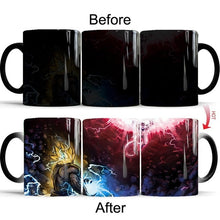 Load image into Gallery viewer, Dragon Ball Z Super Saiyan Black Red Blue Hair Goku Vegata Mug