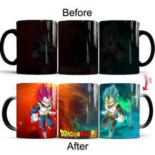Load image into Gallery viewer, Dragon Ball Z Super Saiyan Black Red Blue Hair Goku Vegata Mug
